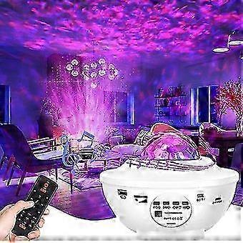 Bluetooth Star Led Projector Lamp with Clouds Simulation and 12 Music Options
