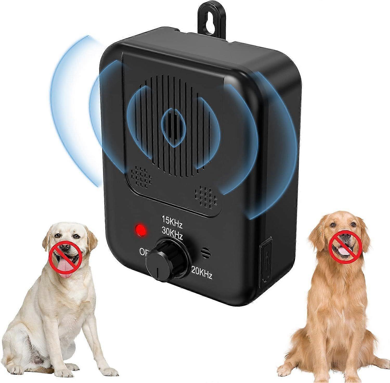 Anti Barking Device, Auto Dog Barking Control Devices with 3 Modes, Waterproof Bark Dog Deterrent Box, Rechargeable Ultrasonic Dog Barking Deterrent f