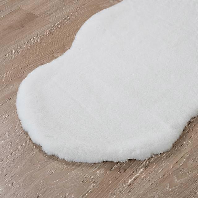 Irregular Fur Rug For Bedroom Plush Nordic Living Room Carpet Black Fluffy Home Floor Mats Kids Bed Room Bedside Ornaments Rugs