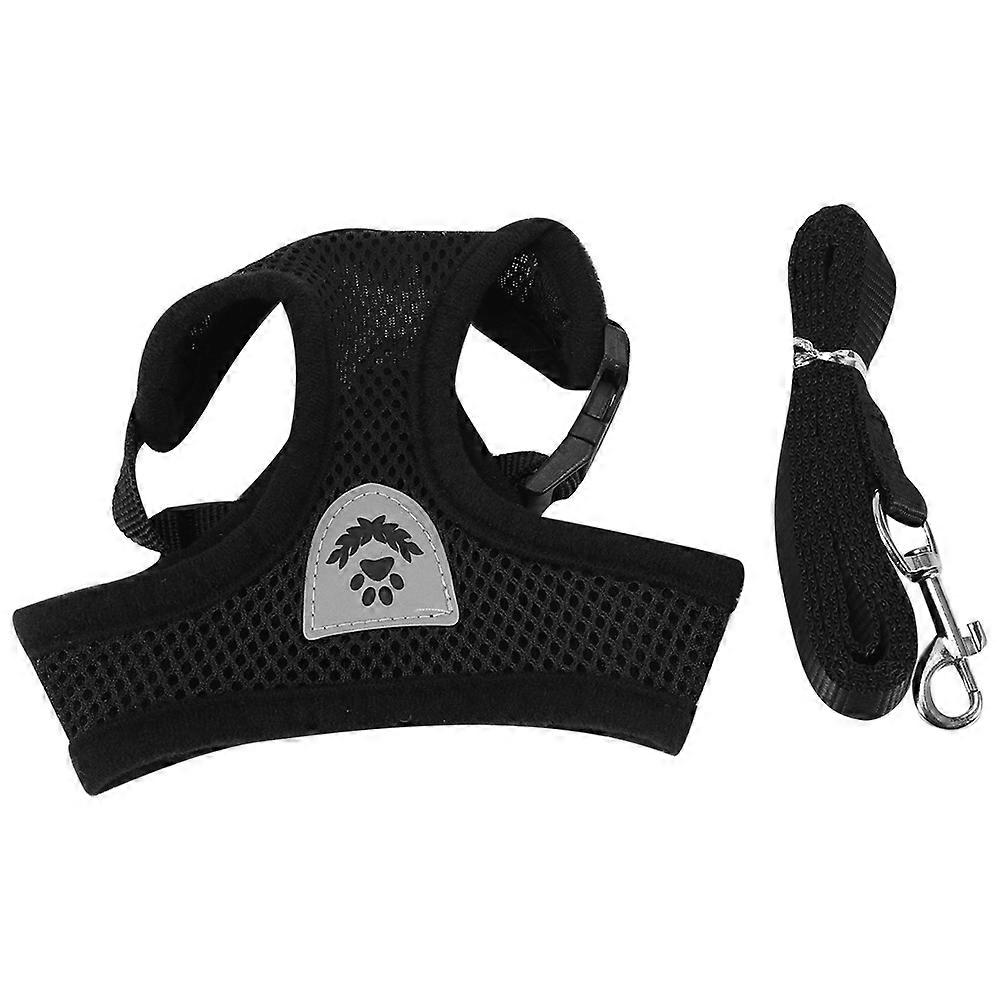Breathable Soft Mesh Dog Pet Harness Set with Leash