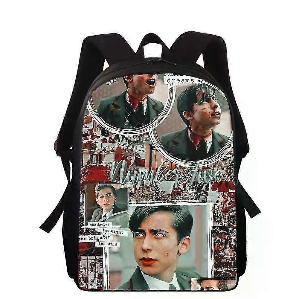 i560 Aidan Gallagher Number Five Kids Ryggsäck Väskor för pojkar Flickor Ryggsäck Studenter Skolbok Väskor wfK560