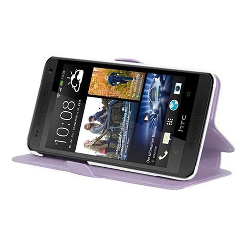 Case for HTC ONE MINI M4 Foldable Phone Case - Cover - with Stand Function and Card Tray