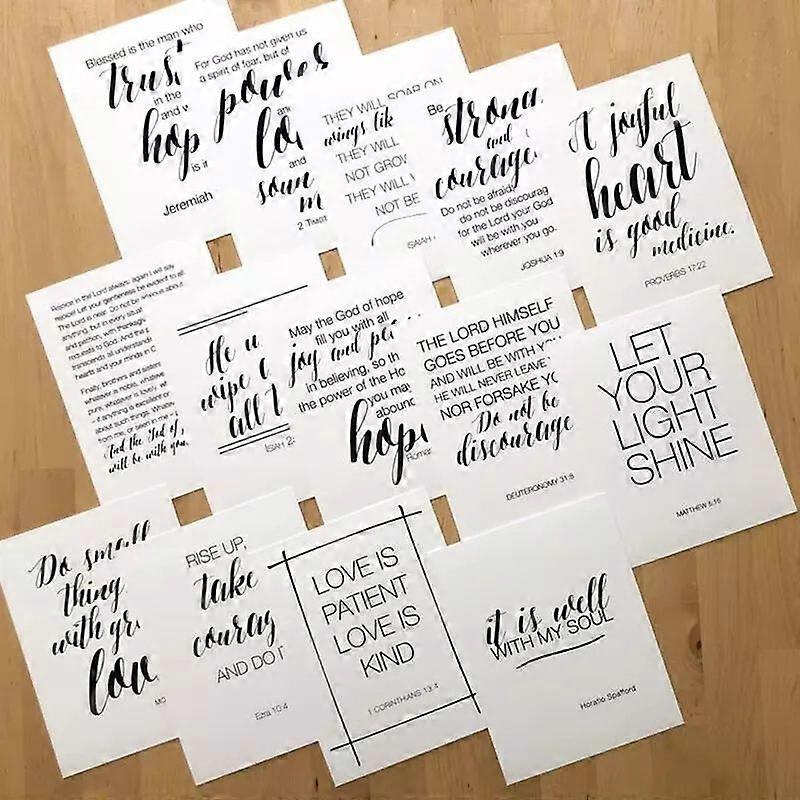 52 Pieces Bible Verse Scripture Cards Inspirational Prayer Card | Fruugo UK