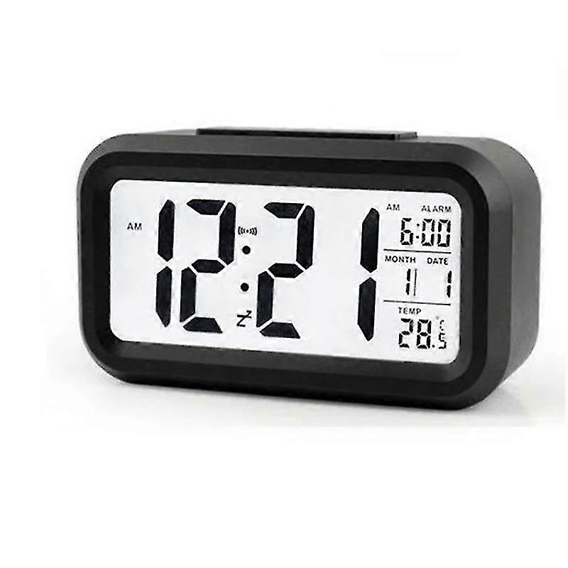 SMTX Digital LCD Alarm Clock with Calendar and Thermometer