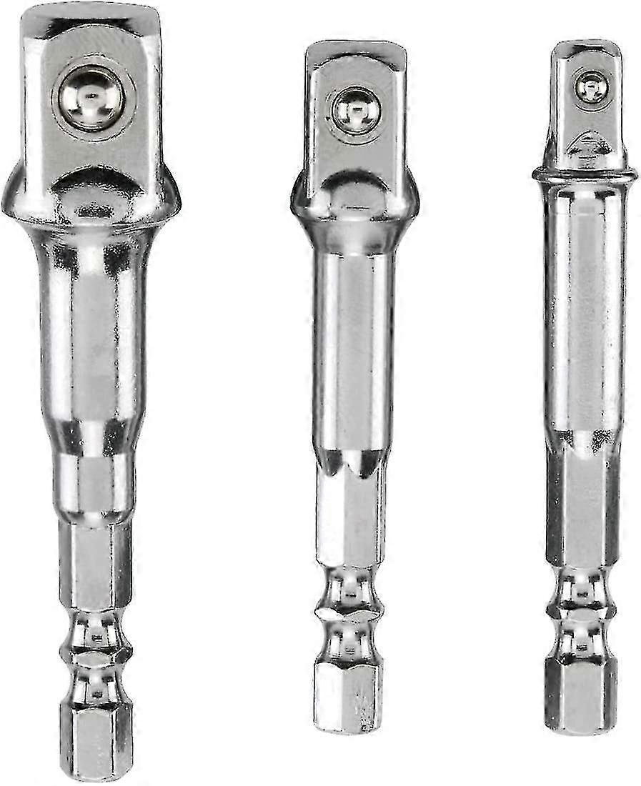 Socket Adapters - Screwdriver Bit Holder Or A Screwdriver Drill - 1/4, 1/2 Or 3/8 Socket