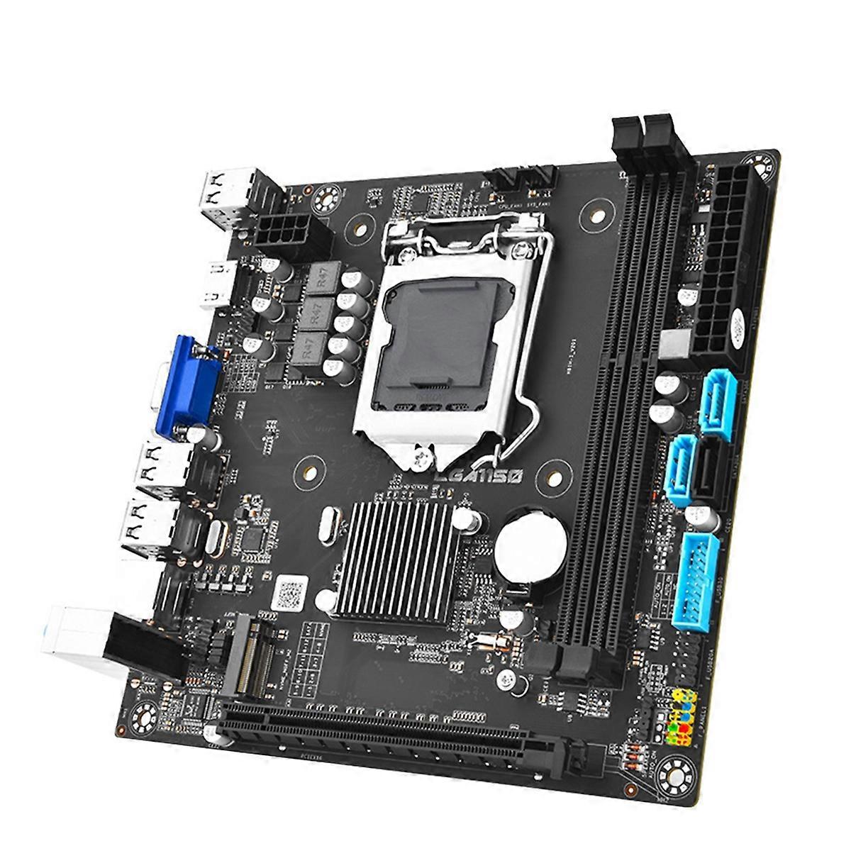 لوحة أم H81M ITX للكمبيوتر المكتبي واللاب توب LGA 1150 DDR3 16GB M.2 NVME USB 3.0