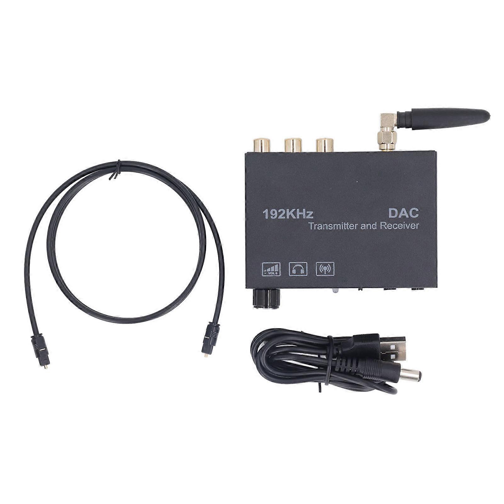 Wireless o Converter Bluetooth 5.3 Digital to Analog Optical Coaxial o Transmitter Receiver Volume Adjustment