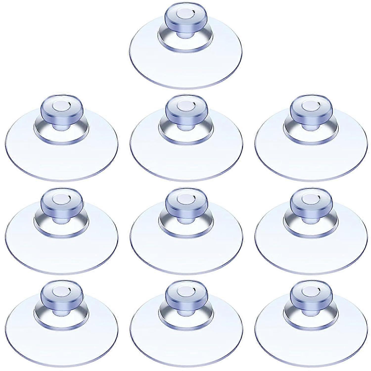 10 Pieces Suction Cup, Glass Table Suction Cup, Mini Suction Cup, Transparent Suction Cups, Small Suction Cups, for Variety Smooth Surfaces, Glass, Ti