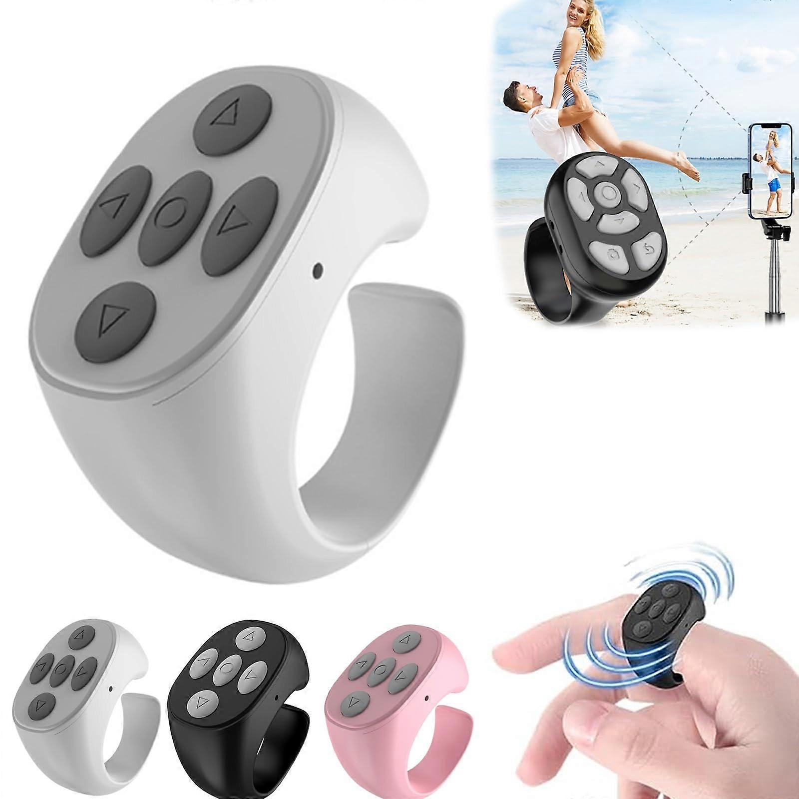 Fingertip Wireless Bluetooth, Multifunctional Ring Fingerless Phone Clicker