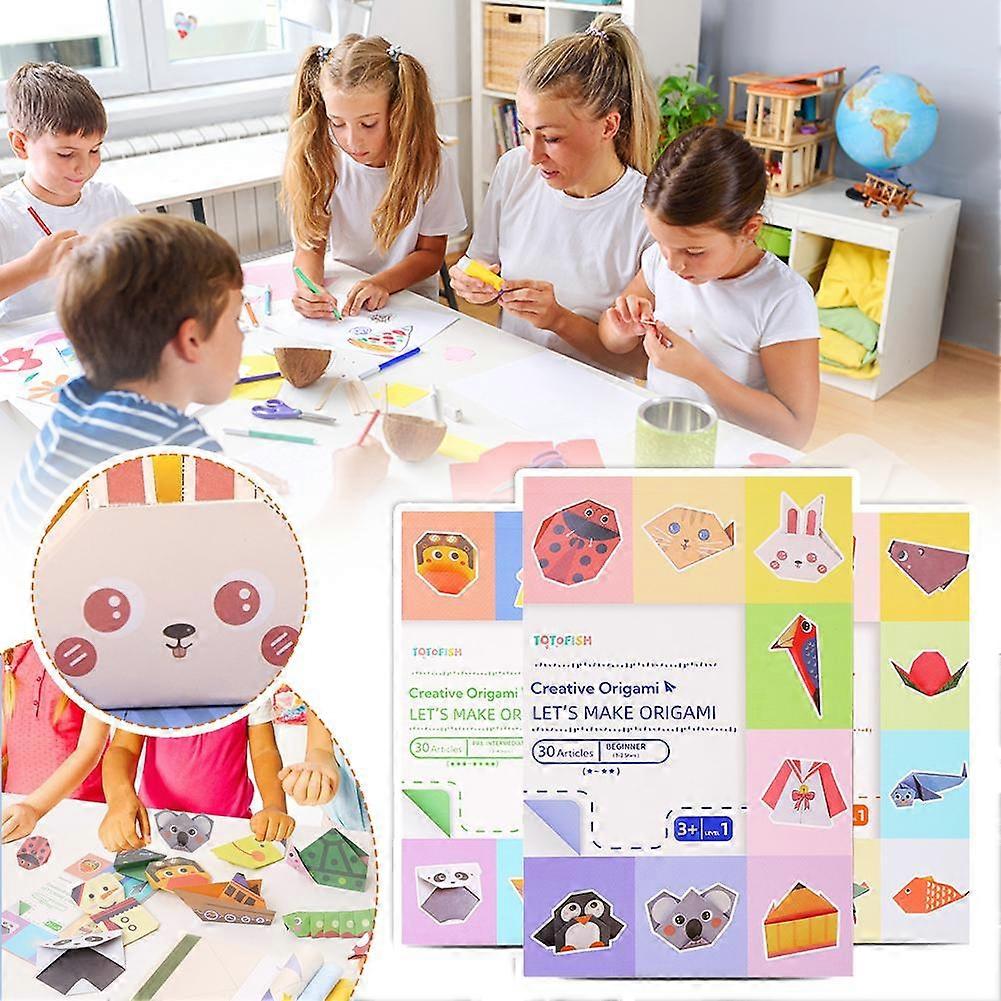 اوريغامي ورقة الحرفية توجيه الكتاب لوازم للمبتدئين الأطفال DIY الفن الحرفية