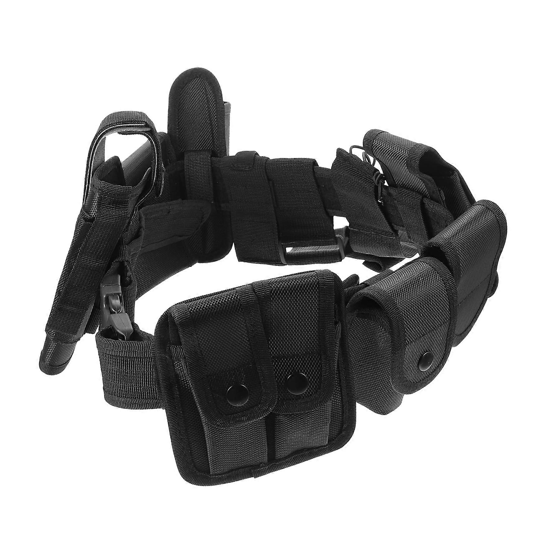 Duty Belt Accessories Set - Multi-Function Fitness Belt with Outdoor Pockets, Adjustable Size, Durable Material