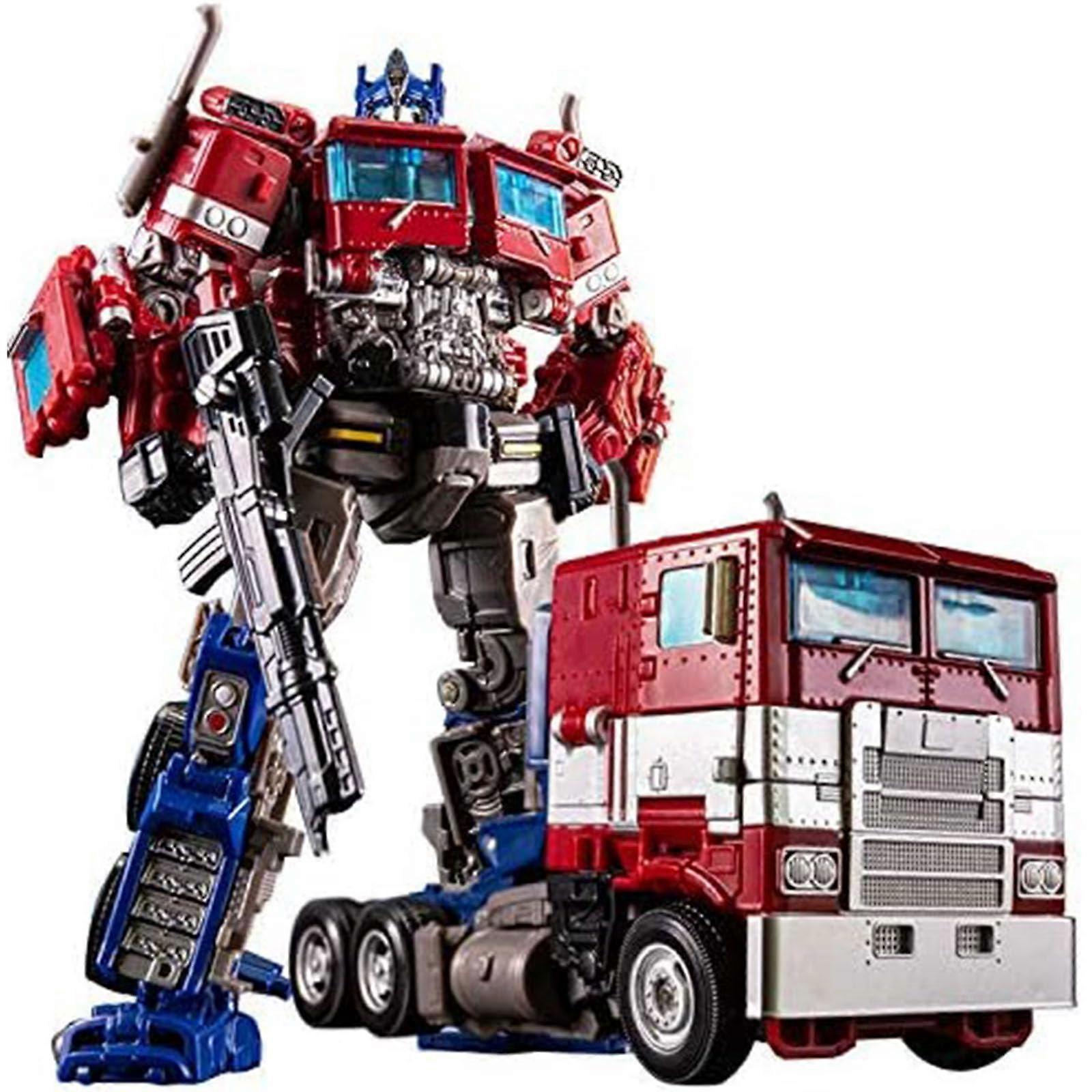 Transformer car robot toy, 8-inch collectible action figure, alloy deformable portable robot toy model