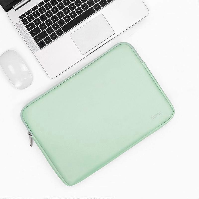 Baona BN-Q001 Sac pour ordinateur portable en cuir PU, Couleur : Vert menthe, Taille : 13/13.3/14 pouces Vert menthe 13/13.3/14 pouces