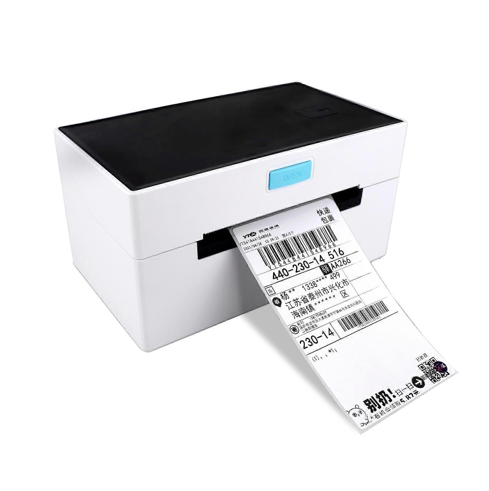(New) POS-9220 100x150mm Thermal Express Bill Self-adhesive Label Printer, USB with Holder Version, UK Plug USB,UK Plug