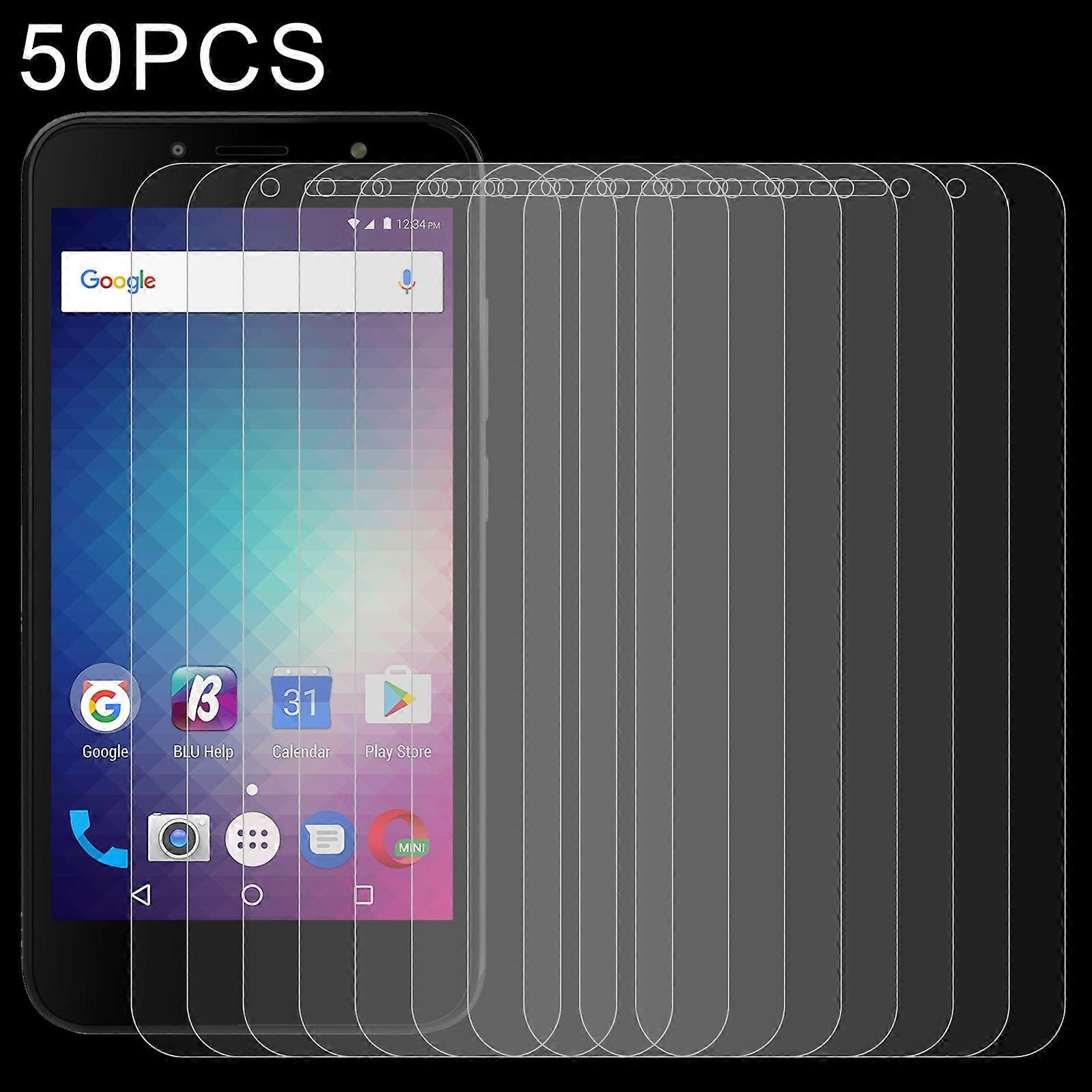 50 PCS 0.26mm 9H 2.5D強化ガラスフィルム、BLU J2用、BLU J2用(50個)
