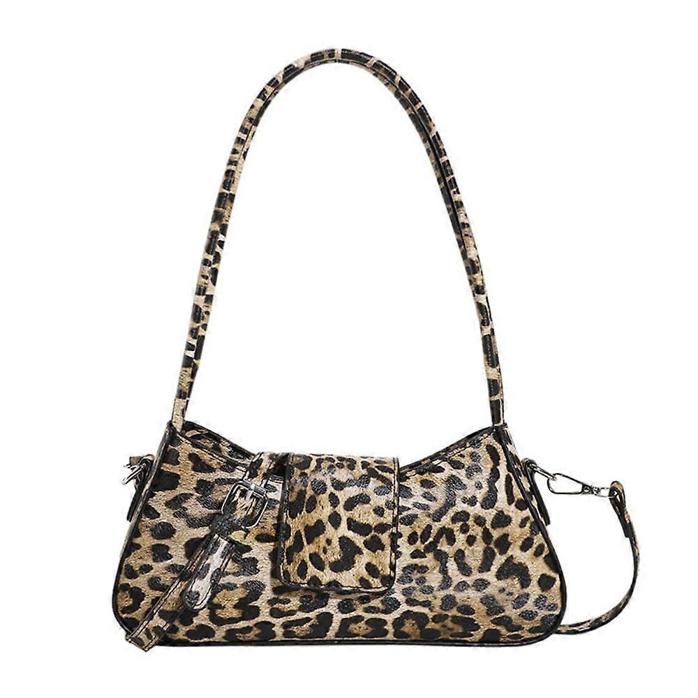 Leopard Print Purses and Handbags Khaki Cheetah Print Hobo Shoulder Bag Y2K Crescent Tote Clutch Purse