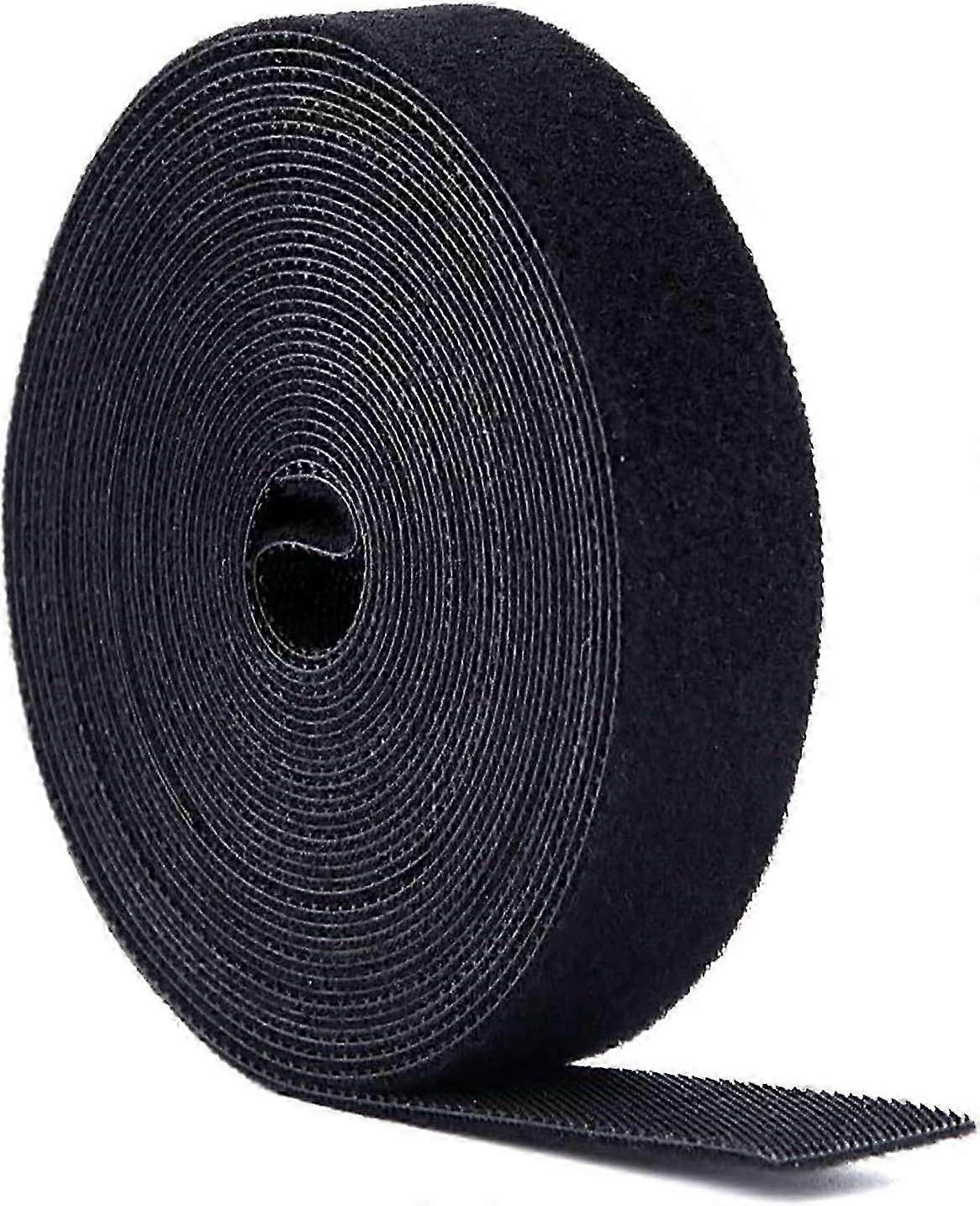 Cable Straps, 5m Cable Ties, Reusable Tape, Cable Ties Fastening Tape Hook And Loop Tape Hook And Loop Organizer For Cords And Electrical Cable(black)