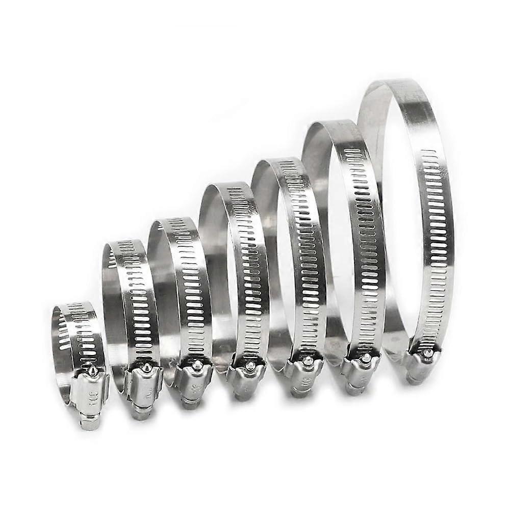 304 Stainless Steel Hose Clamps - 10pcs Mini Pipe Clips for Oil, Fuel, and Water Lines, Durable and Corrosion Resistant