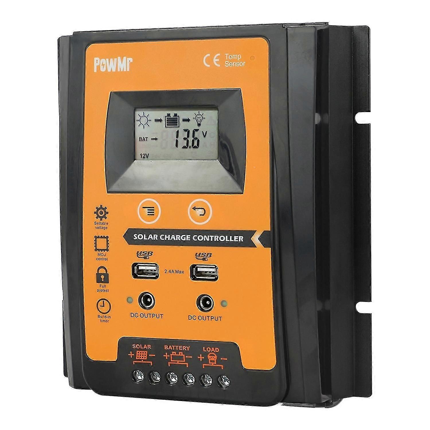 Solar Charge Controller, English Manual,note: Only 30a Solar Controller Does Not Show Charging Curre