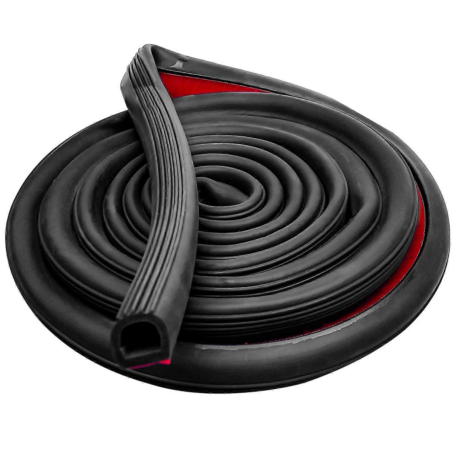D Seal Strip for Most Car Truck SUV RV Boat and Home Application, Isolate Noise and Prevent Water Leakage DShaped Foam Cuttable Rubber Seals, 12 FT