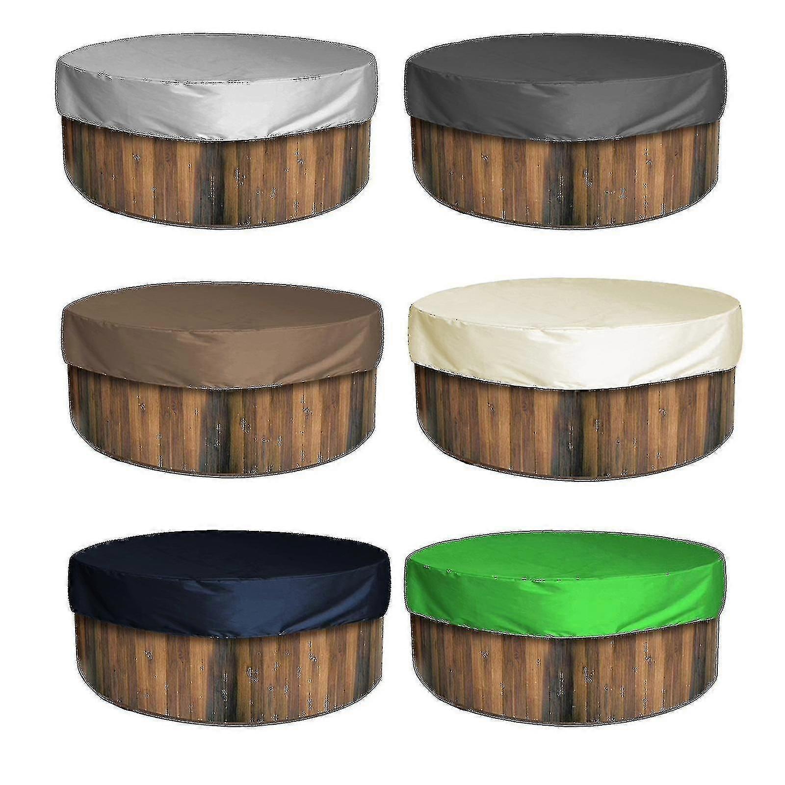 6 لون / غطاء حوض الاستحمام مقاوم للماء مضاد للأشعة فوق البنفسجية سبا حوض استحمام ساخن حامي أثاث خارجي جديد ، 3 حجم