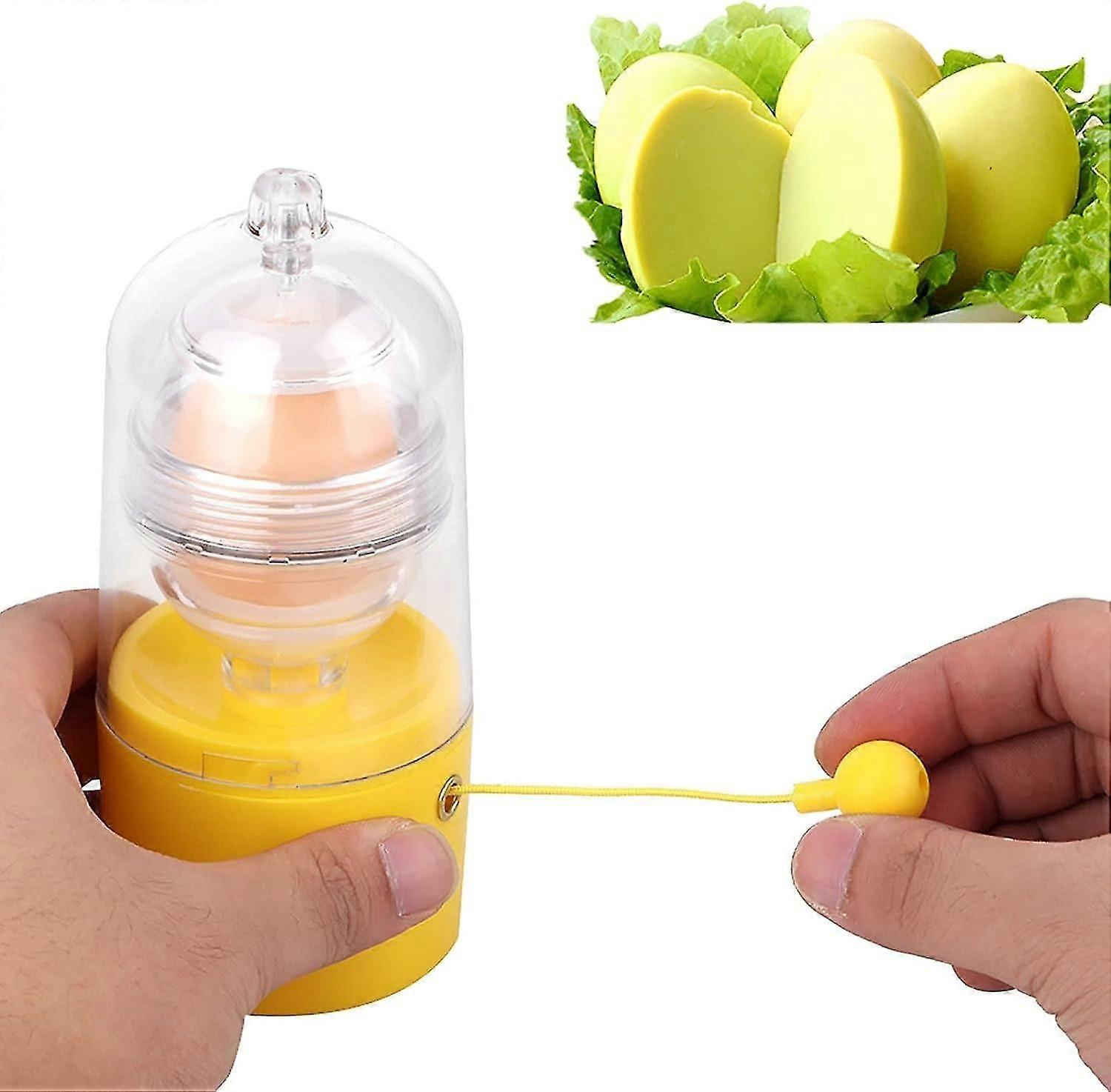 Egg Scrambler, Silicone Manual Egg Shaker Golden Egg Yolk Mixer Kitchen Cooking Tools For Making Hard Boiled Eggs
