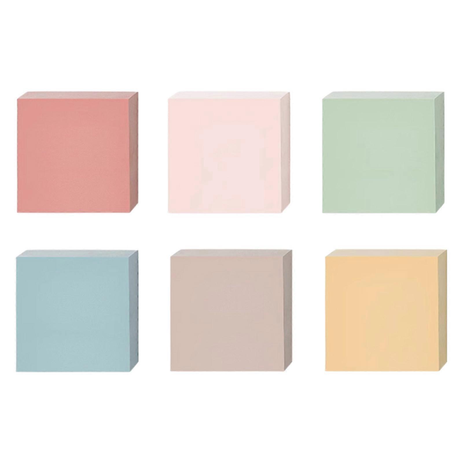 Colorful Note Paper 3x3Inch Pocket Notepads Novelty Adheive Note Self Adheive Note Paper Unlined 100Sheet/Pad for Offce
