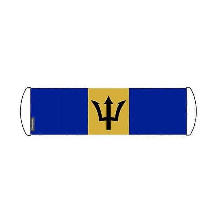 Scrolling Banner – Barbados Flag – 24 x 70 cm – Polyester – Handheld Flag