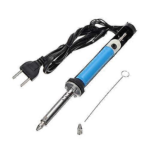 30W 220V EU Plug Soldering Iron with Desoldering Pump and Solder Sucker for PCB Welding and Electric Repair