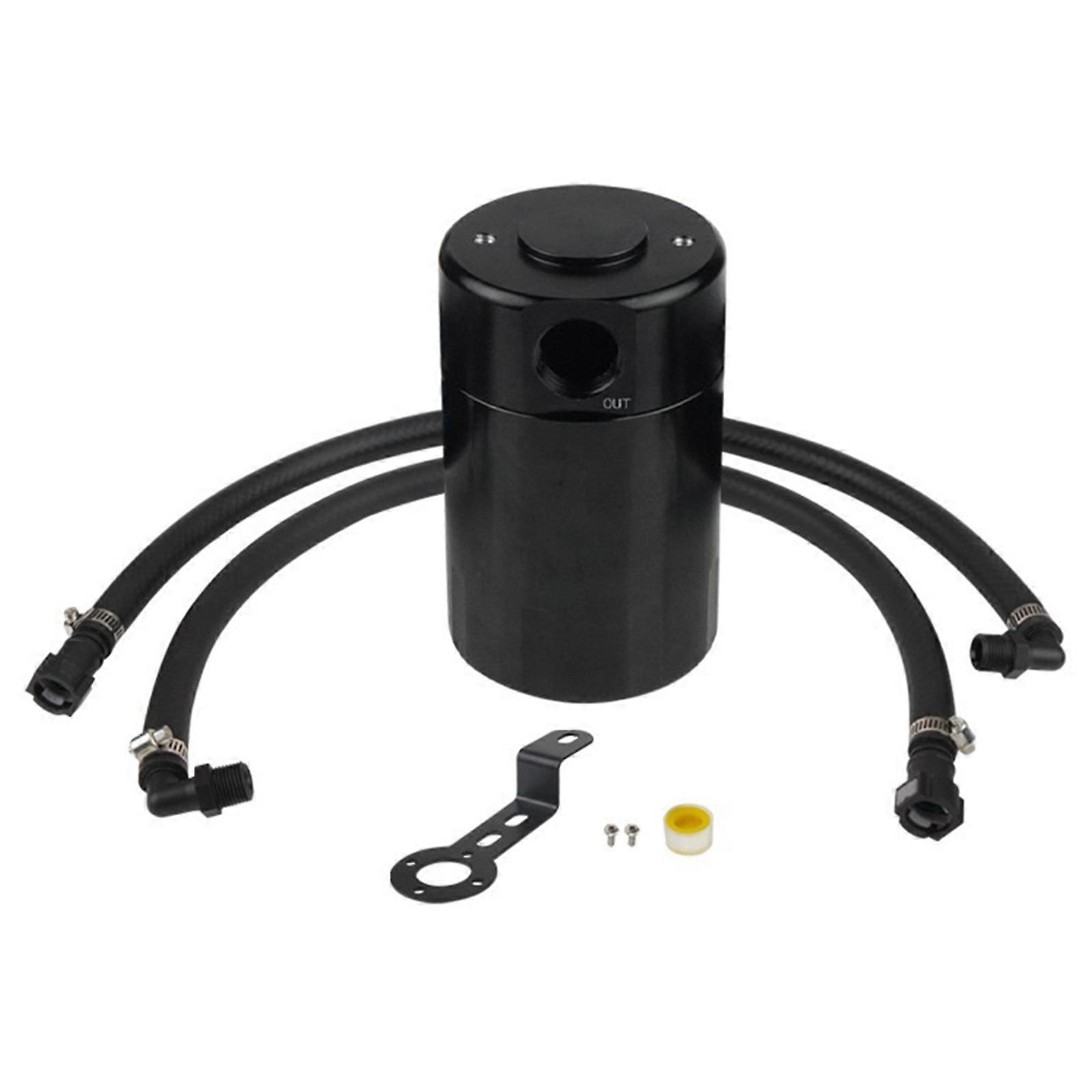 Complete Oil Catch Can Set Metal Air Oil Separator set Maintain Engine Efficiency & Reduce Pollution for Vehicles 1500 Multicolor