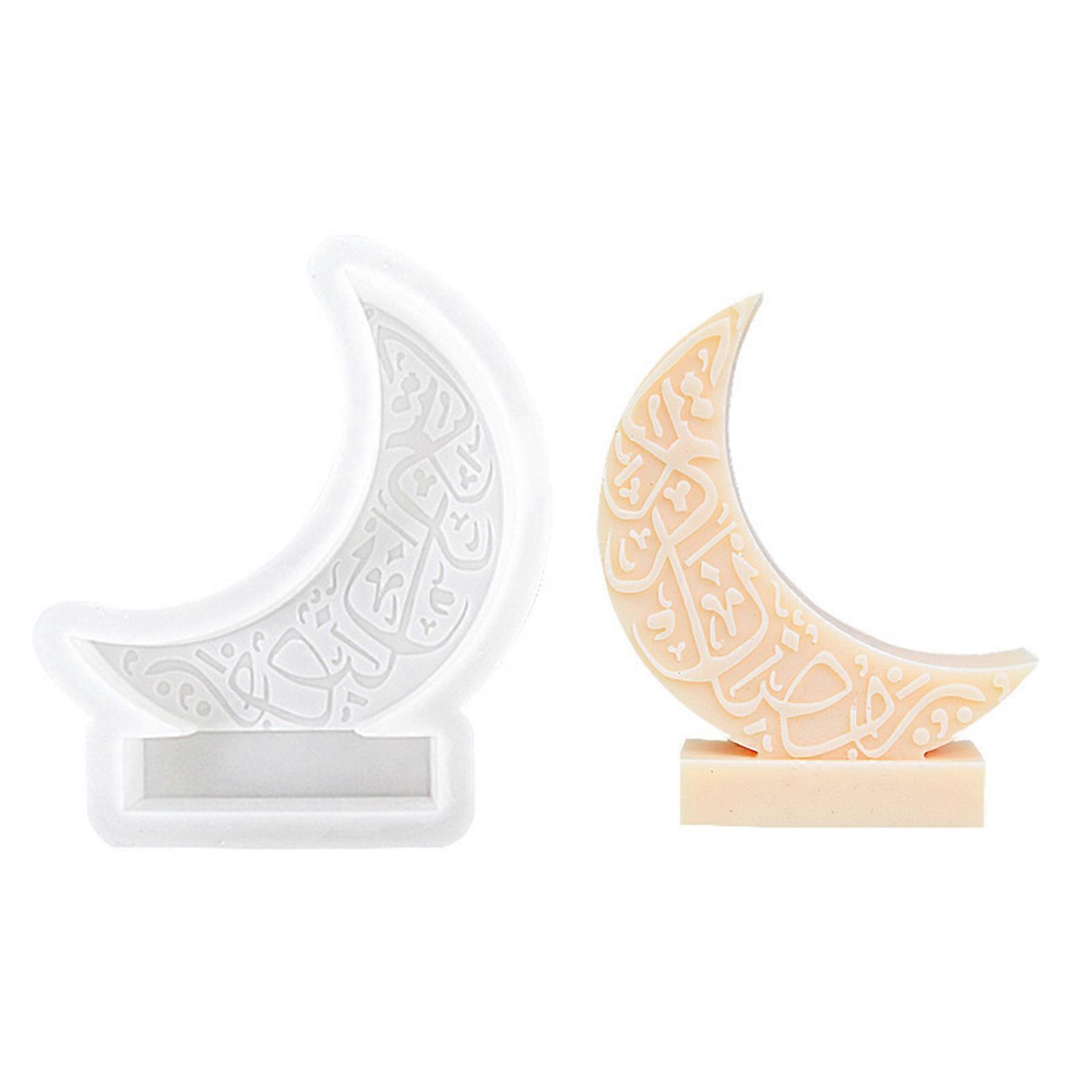 Silicone Molds Moon Candle Molds Handmade DIY Soap Baking Molds Moon Shaped Castings Molds Resin Molds for Candle Making