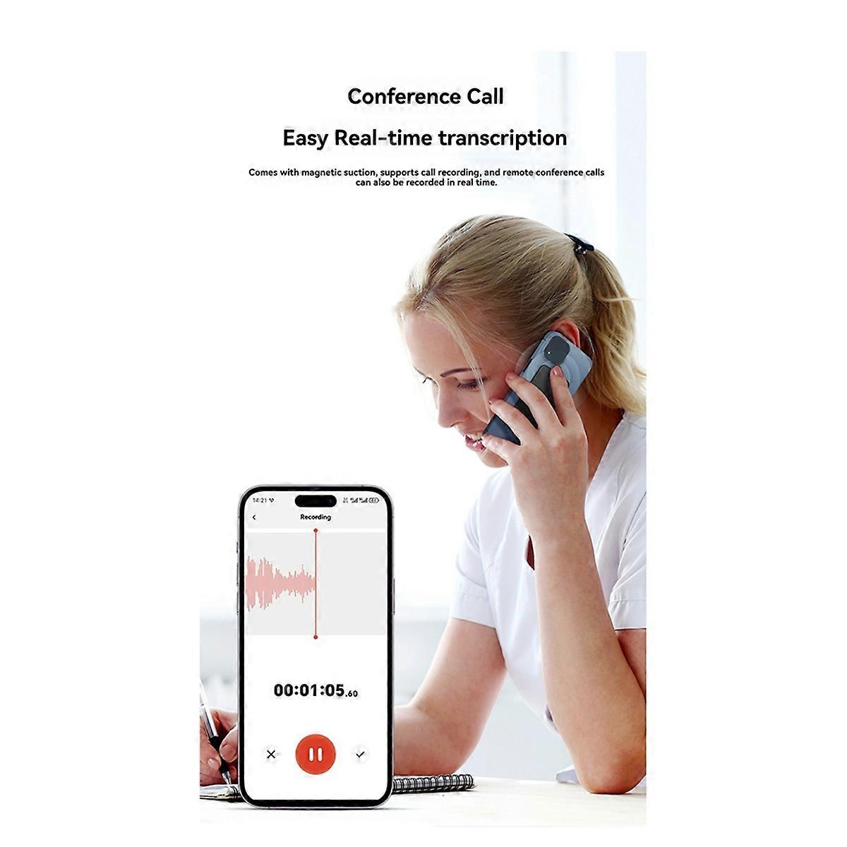 AI ChatGPT-4 App Telefonanruf Aktivierter Voice Recorder cribe Summarize Language Lation Smart 