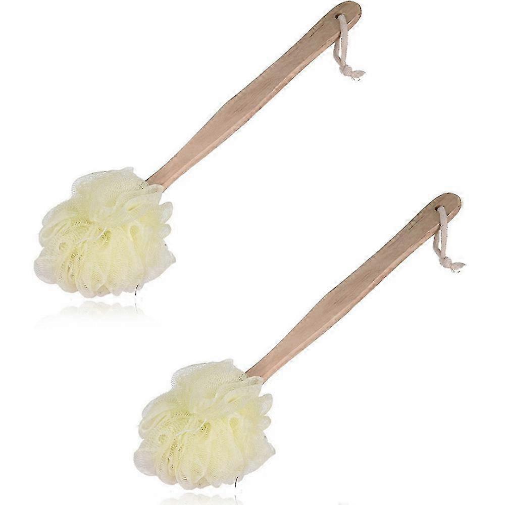 2025 2 long handle bath balls, bath balls, bath brushes, back balls