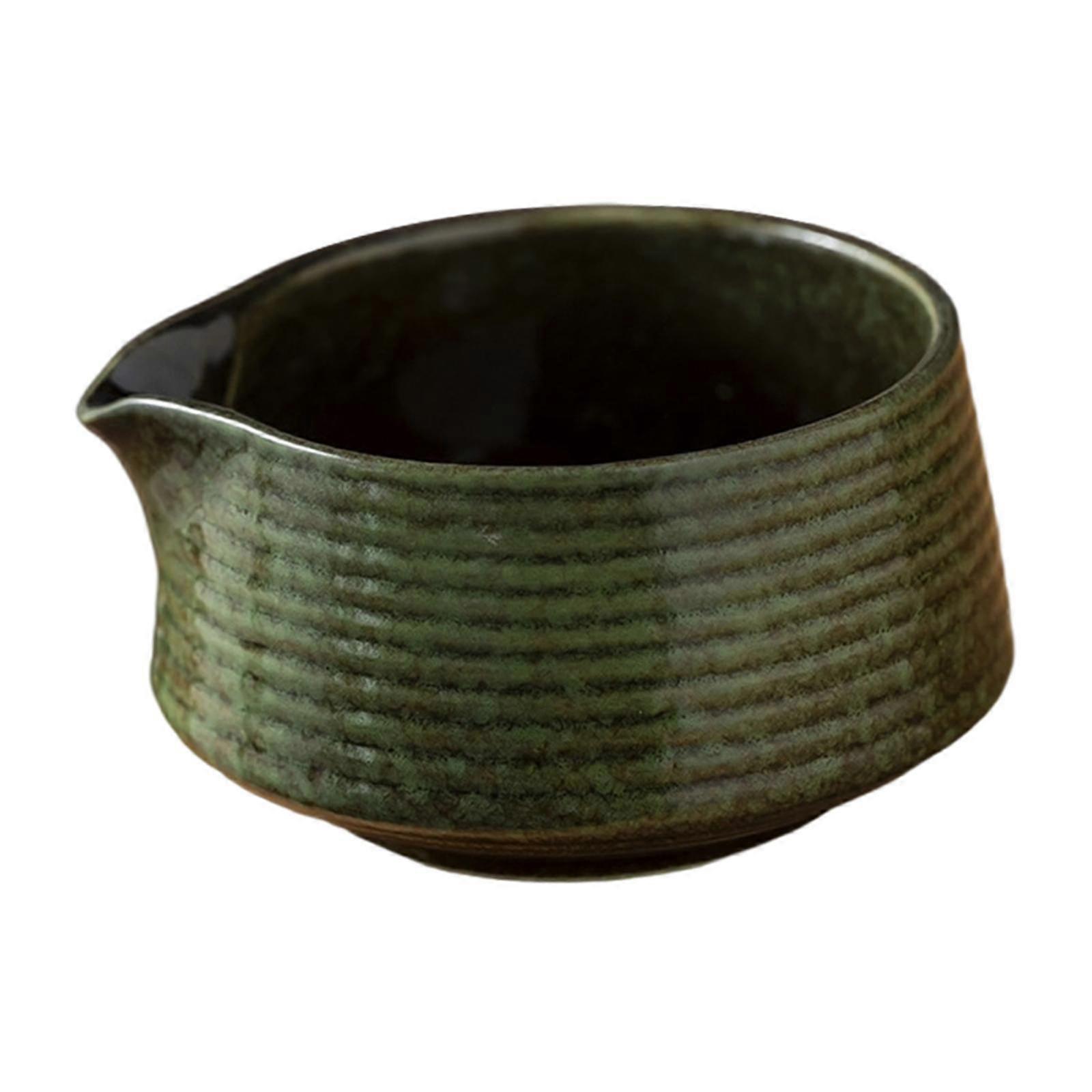 Tigela de Chá Matcha Japonesa 500ml para Misturar com Bico Artesanal Tradicional