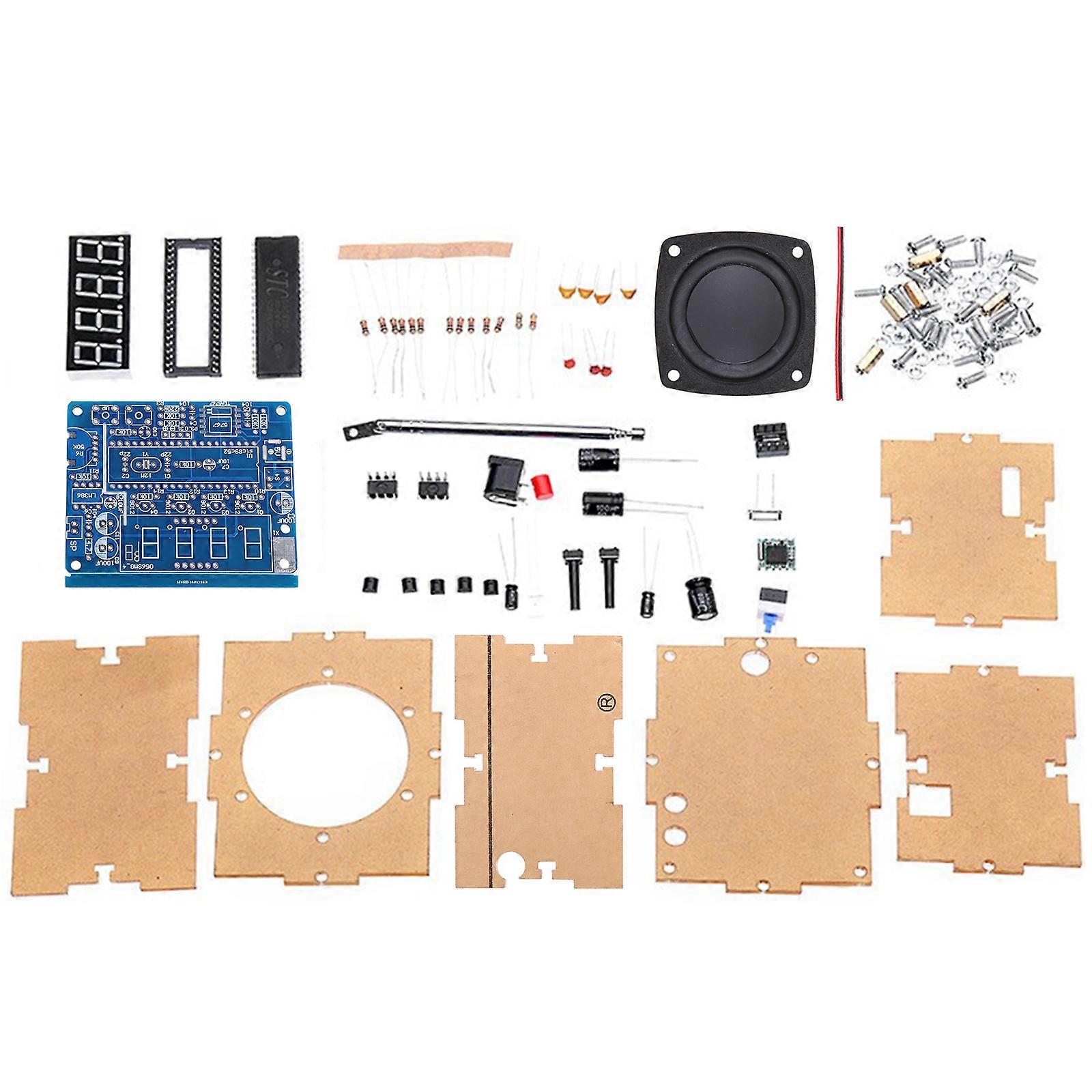 Wireless Stereo FM Radio Receiver Module PCB DIY Electronic Kits 87MHZ-108MHZ 2W 8ohm Speaker Electronics Kit