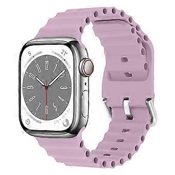Für Uhr Ultra 2/Ultra 49mm 45mm 41mm 44mm 40mm 42mm 38mm Frauen Männer Silikonarmband Iwatch Sport Für Uhr 9 8 7 6 42-44-45-49MM Lavendel
