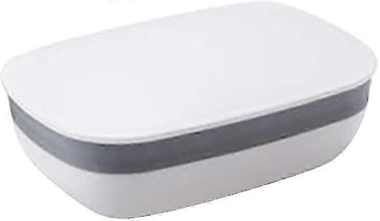 2025 New Portable Soap Box with Lid for Home Bathroom and Shower Use in White Color