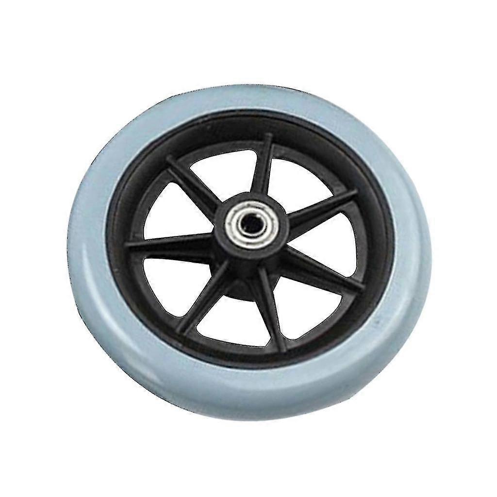 Rodas Dianteiras de Cadeira de Rodas Pesadas de 6/8 Polegadas com Rodas Sólidas - 6 polegadas Cinza