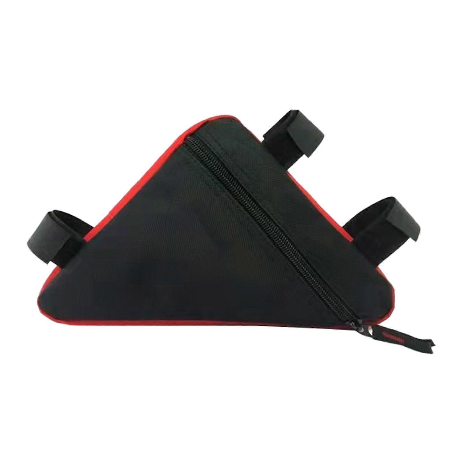 Accessories Running Mountain Bike Bag, Triangle Bag, Tools, Front Carrier, Battery Bag, Bicycle Polyester Riding Bag, Bicycle Tool Bag red 27