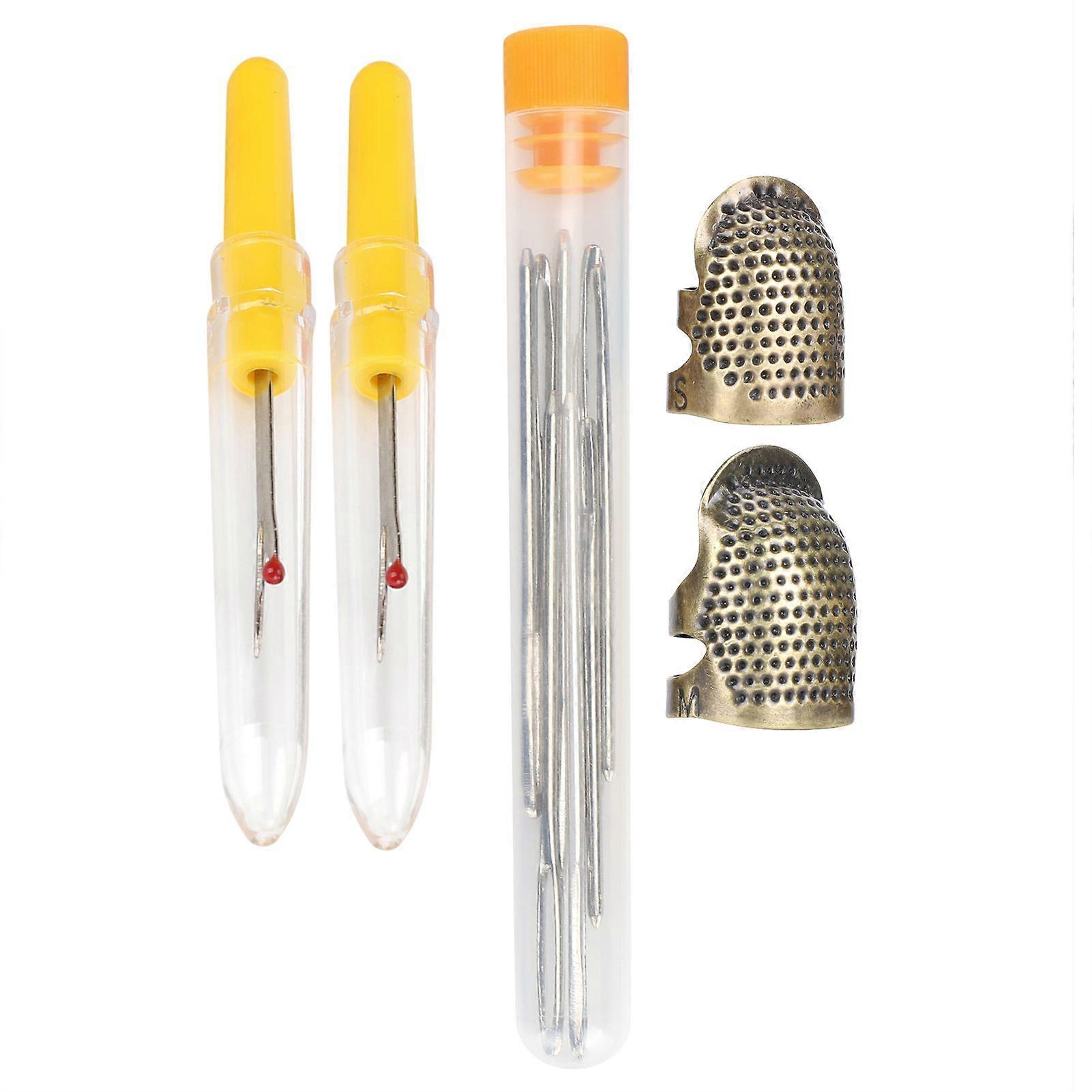 2025 Latest Model  2 Set Sewing Thimble Set Finger Protector Needle Seam