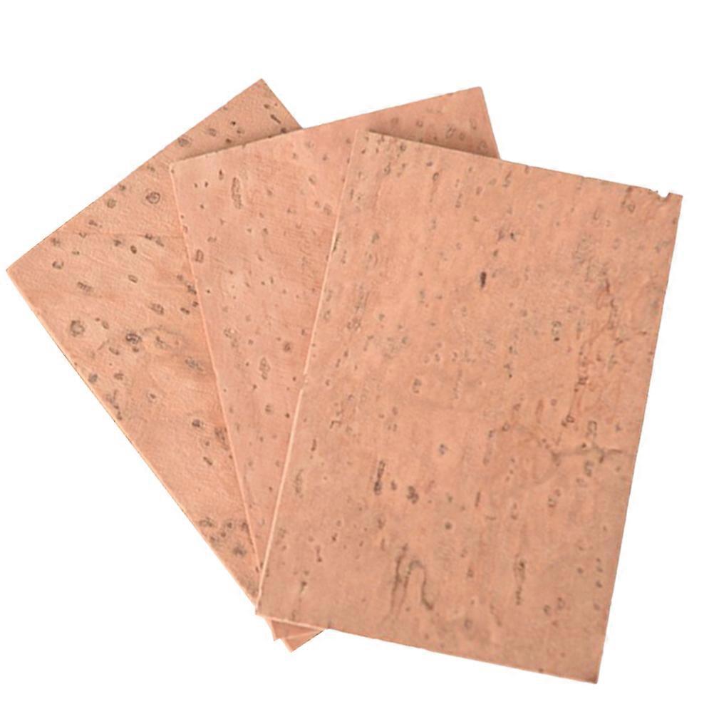 3pcs Saxophone Neck Corks for Soprano Alto Tenor Natural Cork with Adhesive Backing Flexible Sealing Pads Noise and Abrasion Resistant
