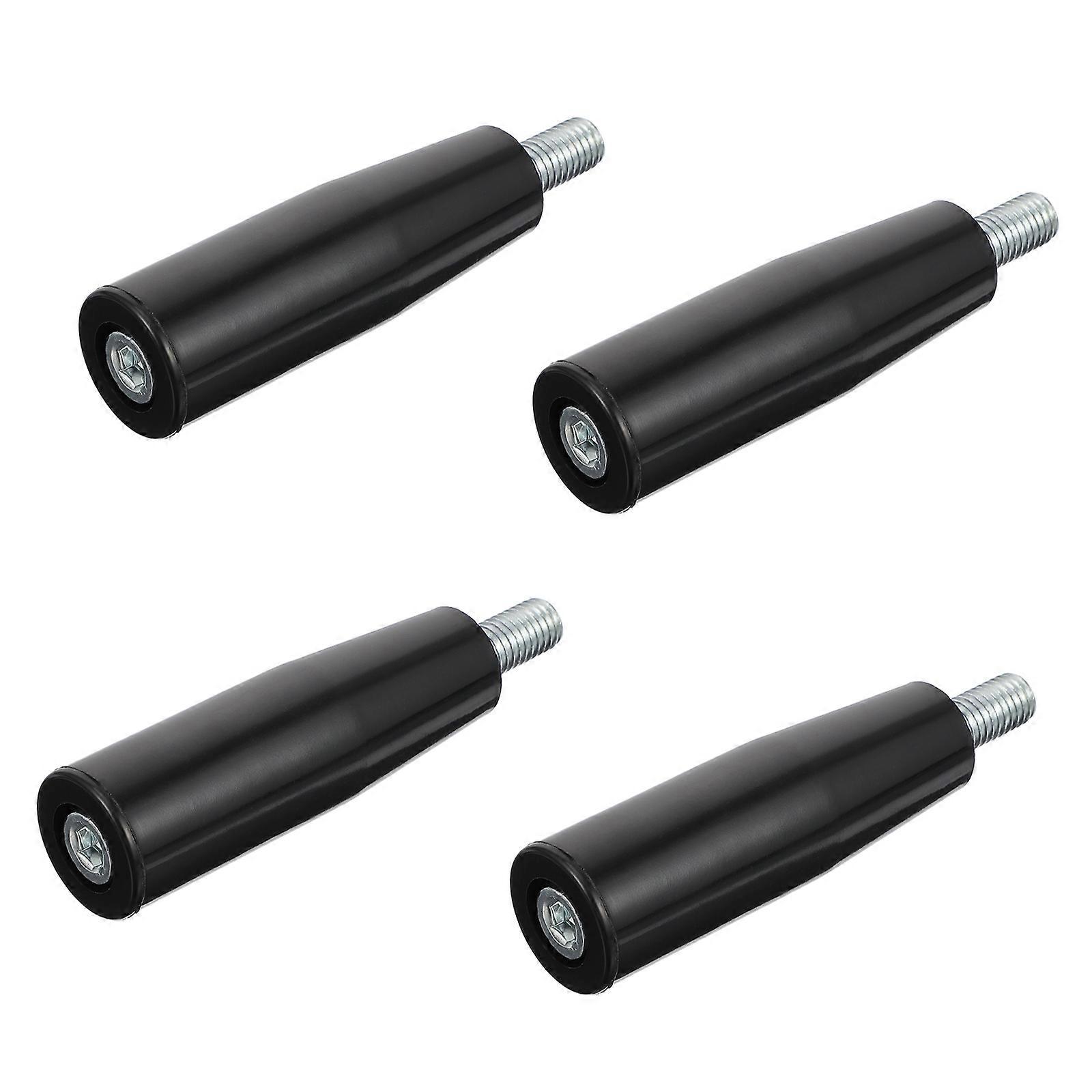 4pcs Revolving Lathe Crank Thread Handle with Grip for Rotating