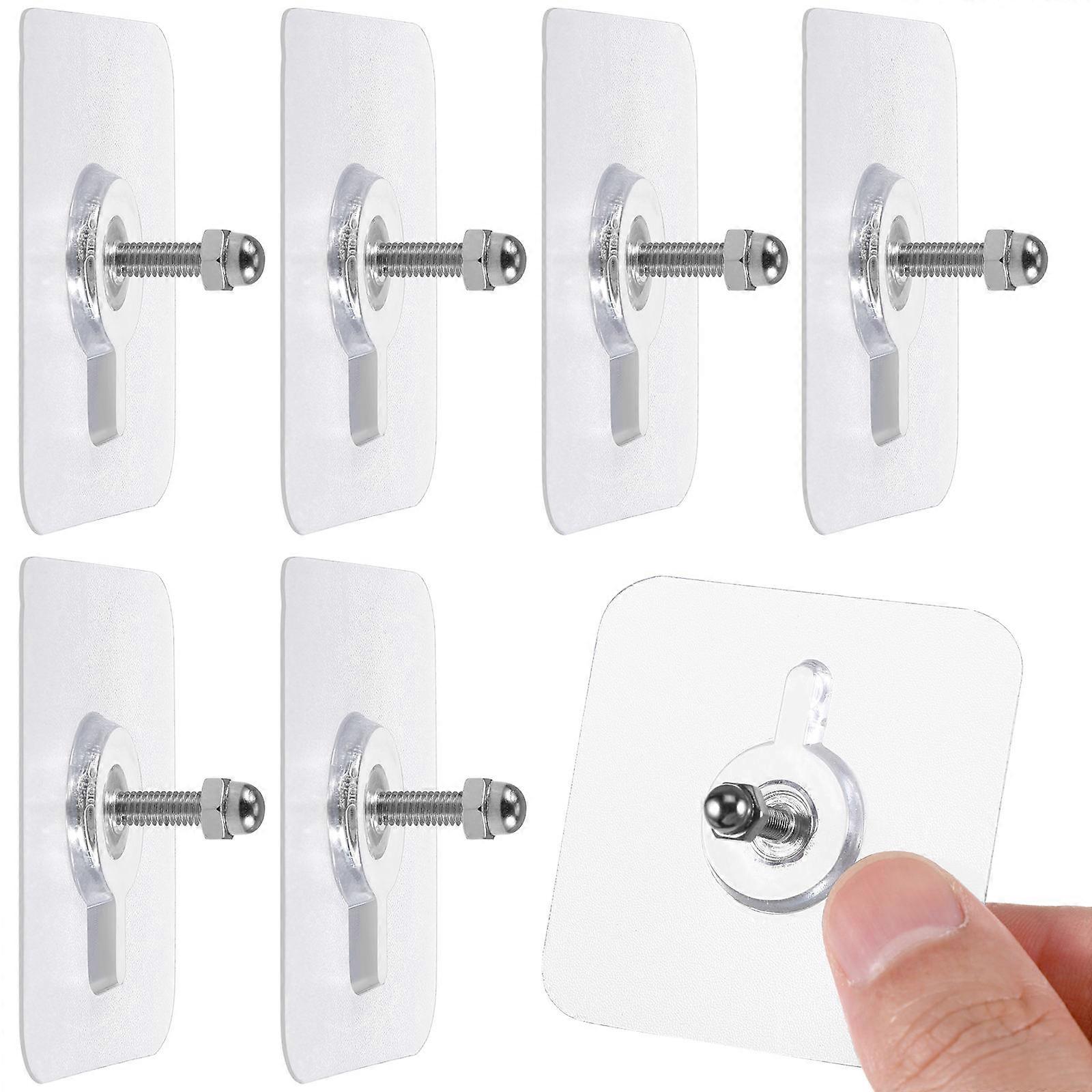 Non Trace Self Adhesive Wall Hooks (10pcs) Heavy Duty Multi Functional Utility Stickers Easy Installation For Types