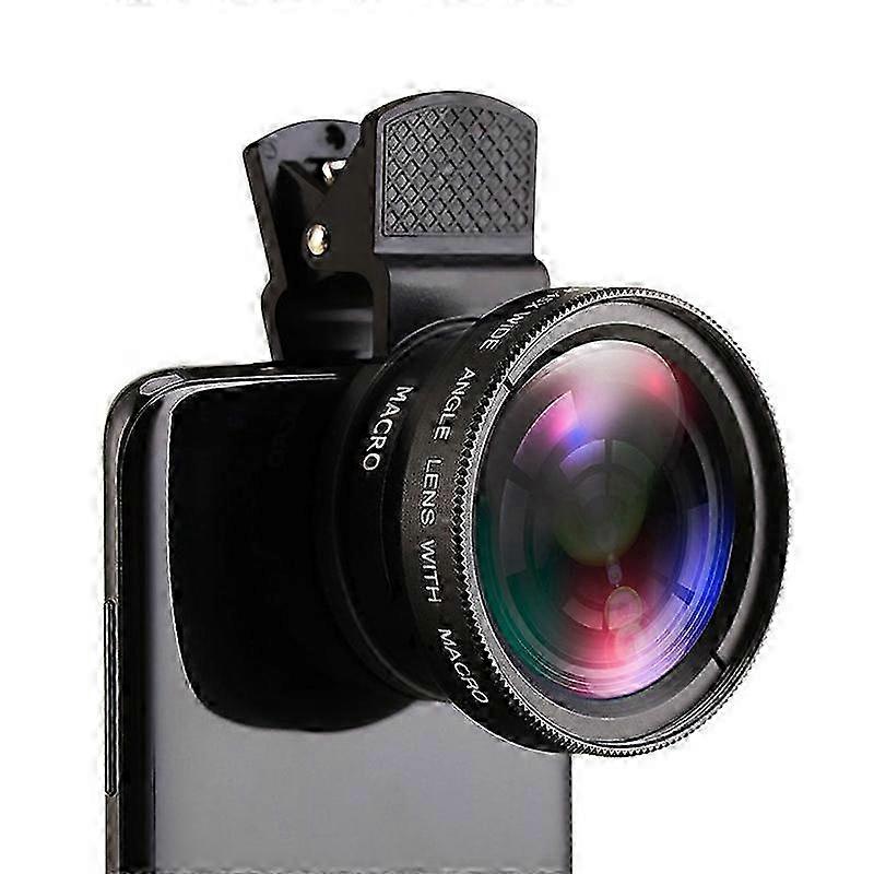 2025 Gold|37MM 0.45X 49UV Super wide -angle lens is compatible with iPhone, Samsung, pixels, macro and wide -angle mirrors, with a travel box