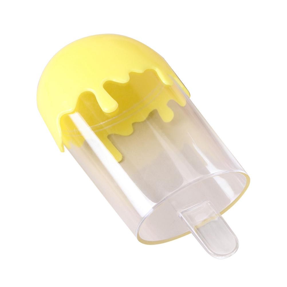Party Favors Box Yellow Transparent Plastic Storage Display 12Pcs