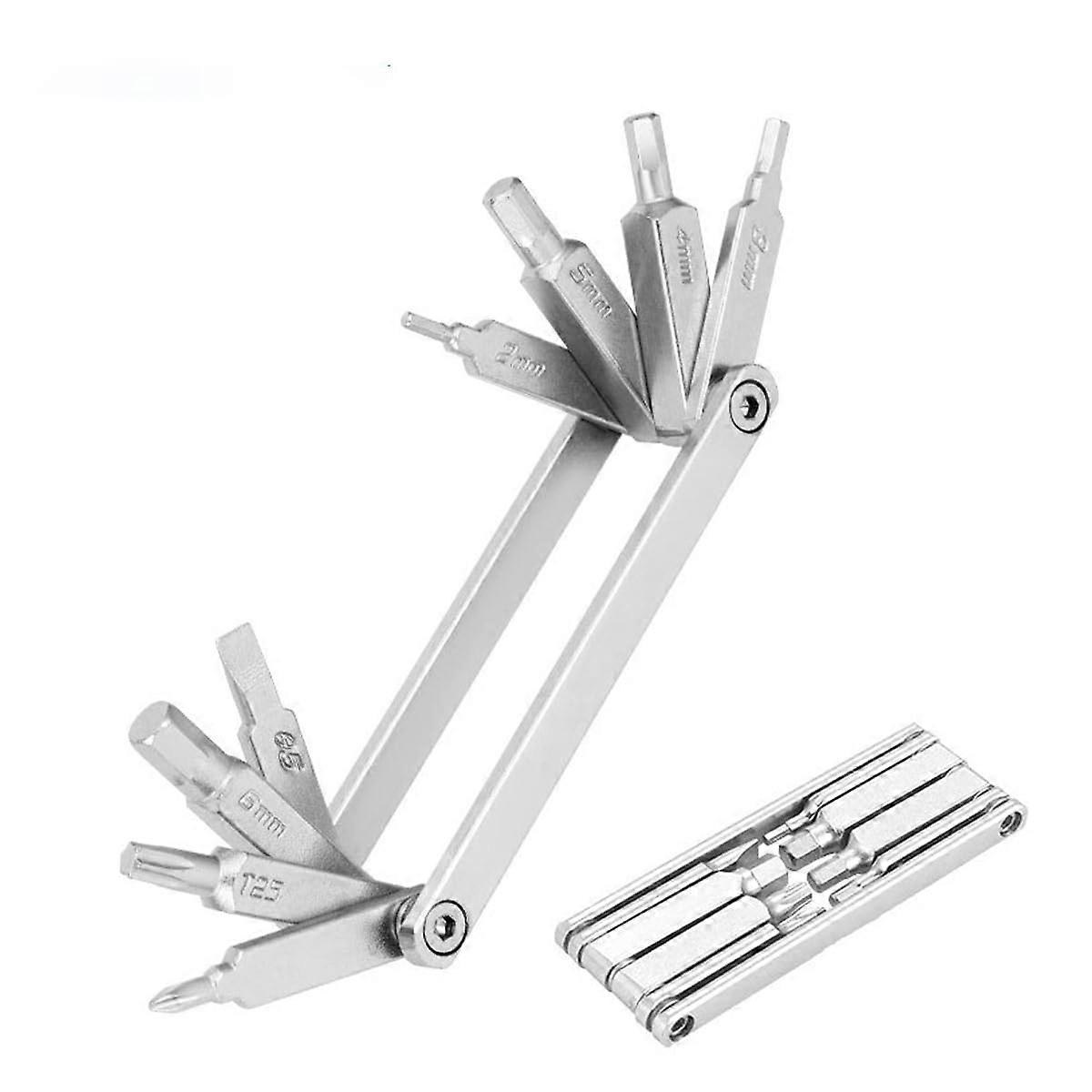 Bicycle Multitool for Road Bike and MTB, 16 Functions, Portable Compact Design, Durable Steel Construction