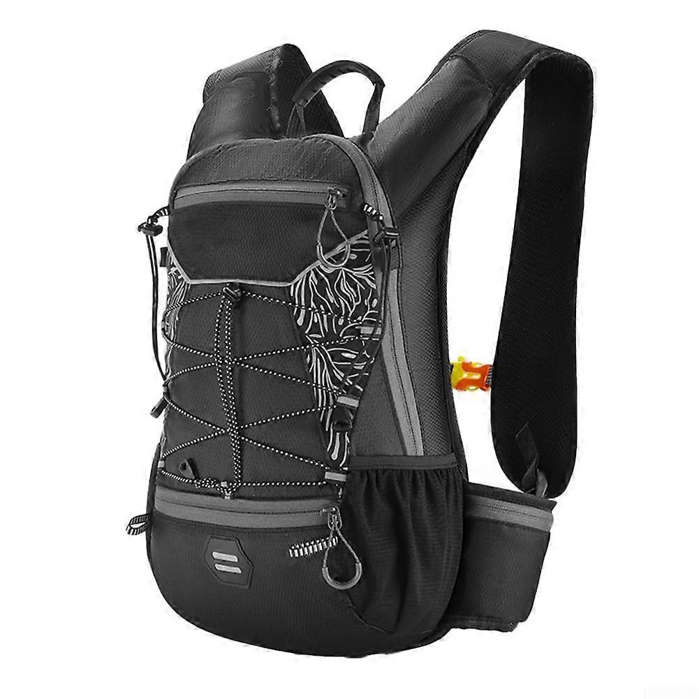 Spacious Lightweight Gray Bicycle Bag, Waterproof Reflective Design for Easy Accessory Transport