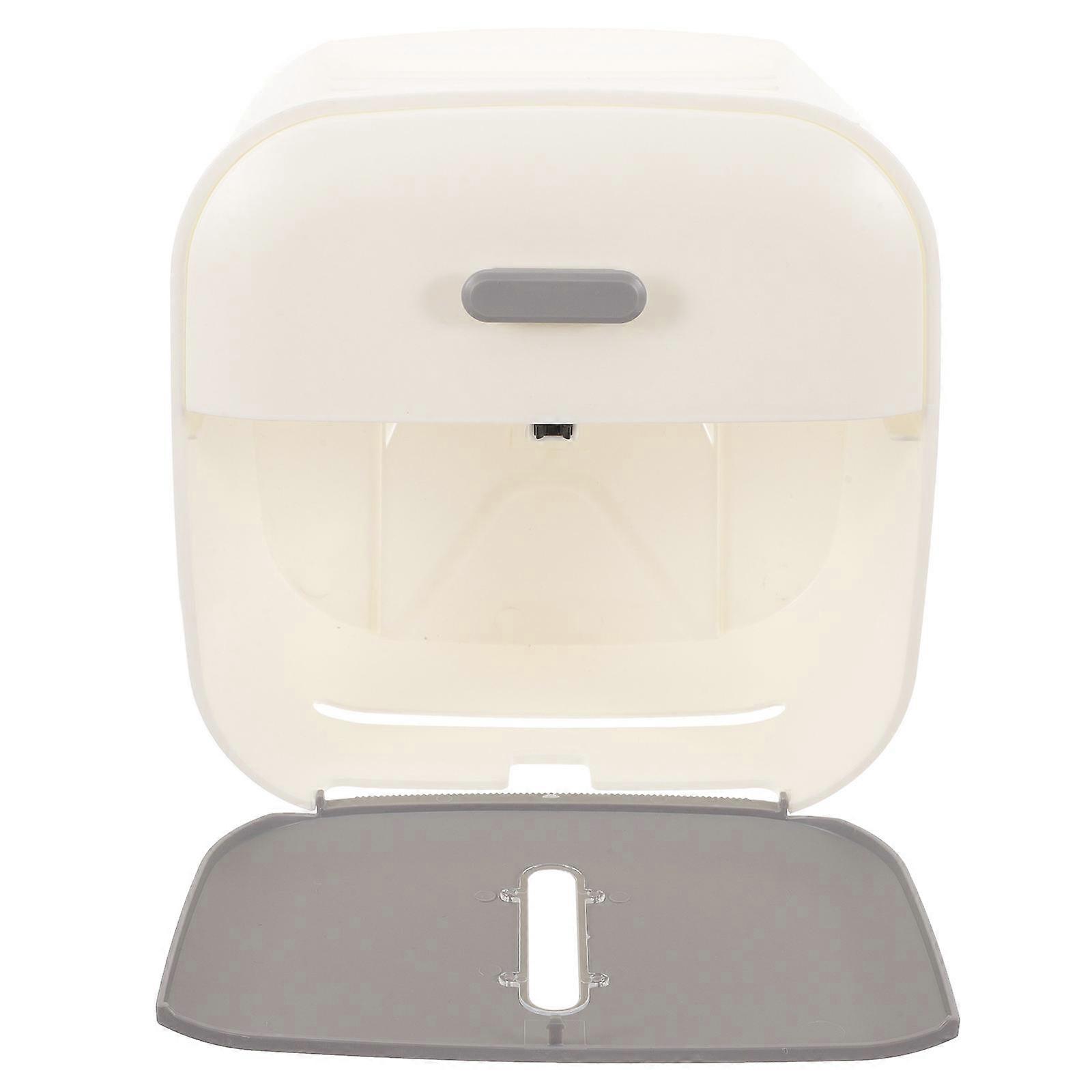 Tissue Box Wall Mounted Double Layer Tissue Container Living Room Use 8.65X8.45X5.11in Paper Towel Storage 1Pack