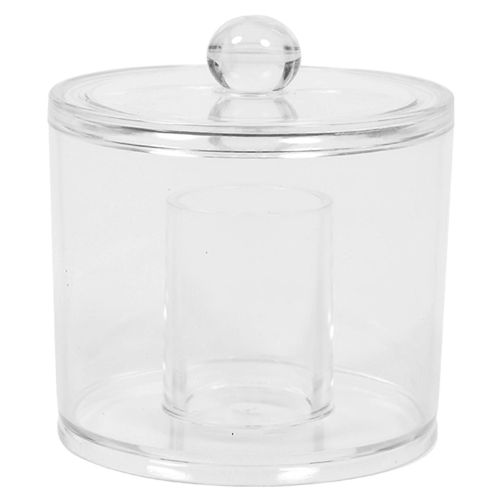 1pc Transparent Cotton Swab Organizer Storage Box