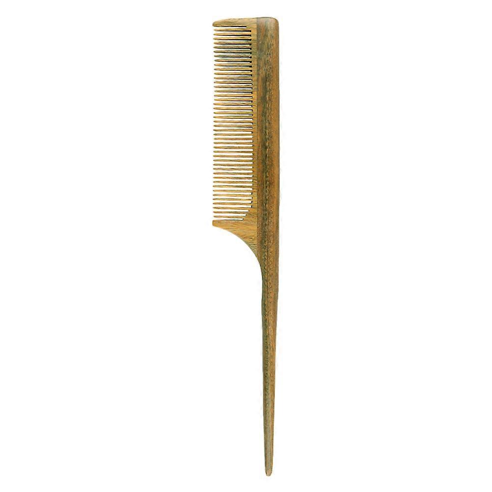 Static Wood Tip Pintail Comb   Durable Detangling Comb for Salon Use with Rounded Tail for Highlighting & Hairline Styling, Smooth Fine Teeth for